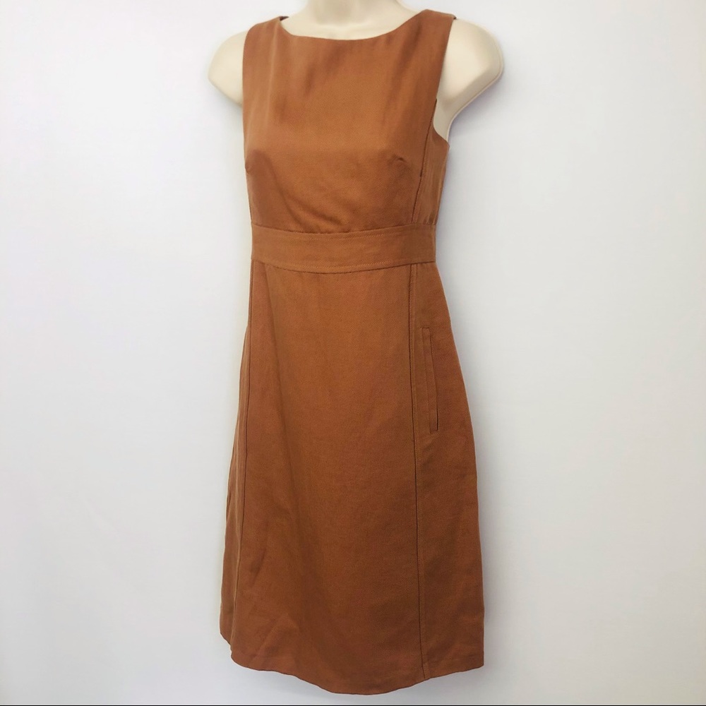 Ann Taylor Petite Linen Blend Shift Dress